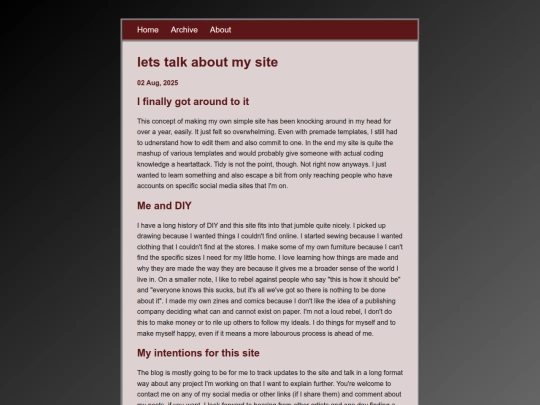 blog/posts/2025-08-02-lets-talk-about-my-site screenshot
