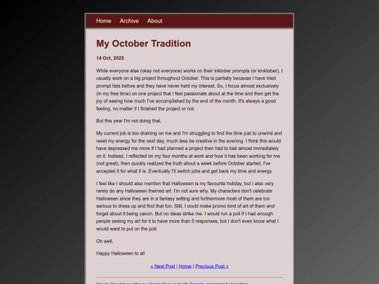 blog/posts/2025-10-14-My-October-Tradition screenshot