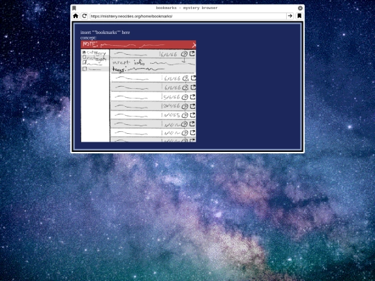 home/bookmarks screenshot