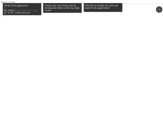 todolist/stickynote screenshot