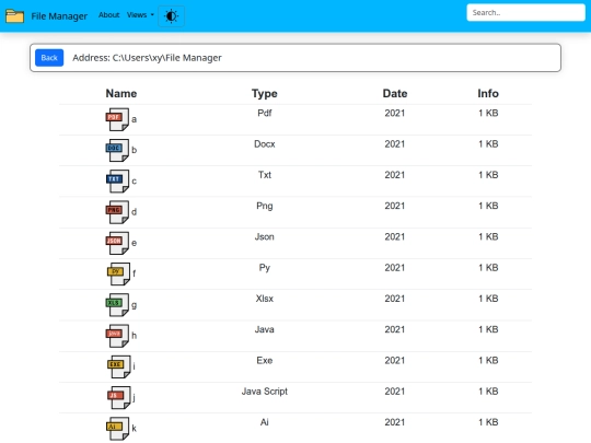 FileManager-master/index_2 screenshot
