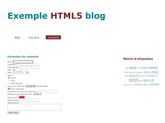 pagines/contacte screenshot
