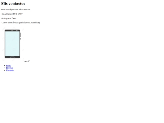 contacto screenshot