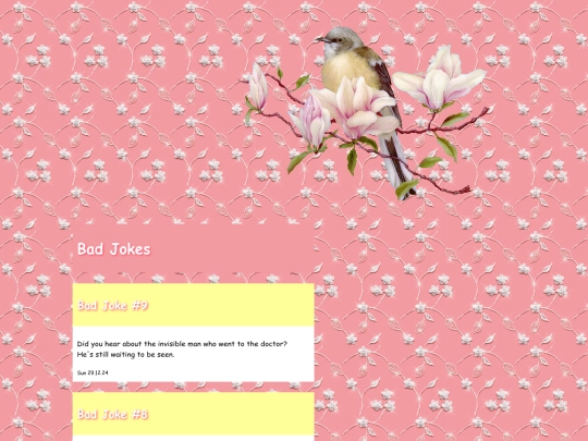 Blog screenshot