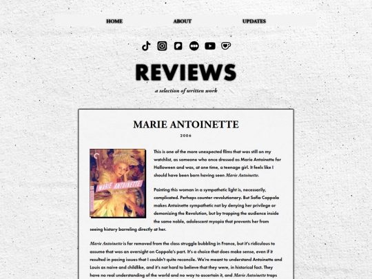 testreview screenshot