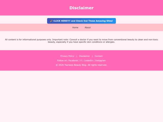 disclaimer screenshot