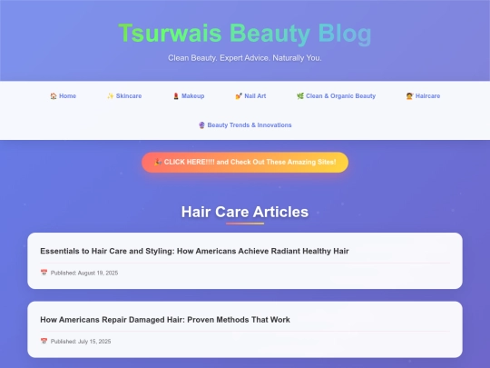 haircare screenshot