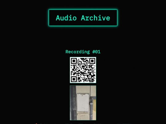 audio archive screenshot