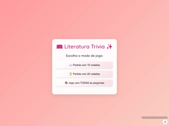 literatura-trivia screenshot