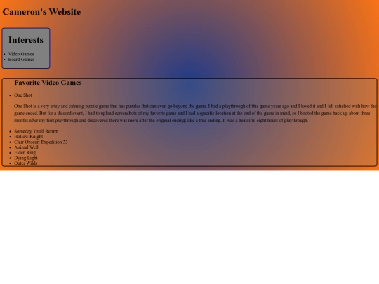index screenshot