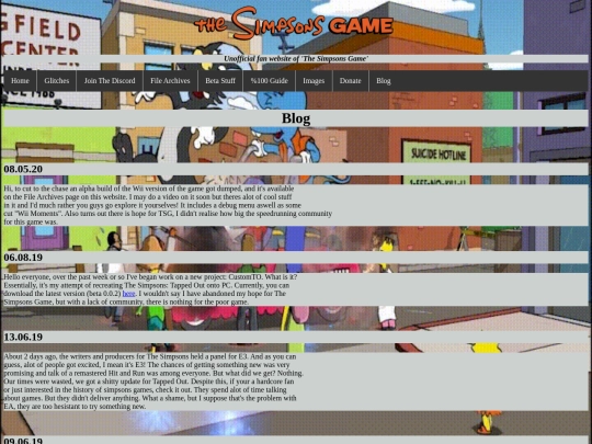 blog screenshot