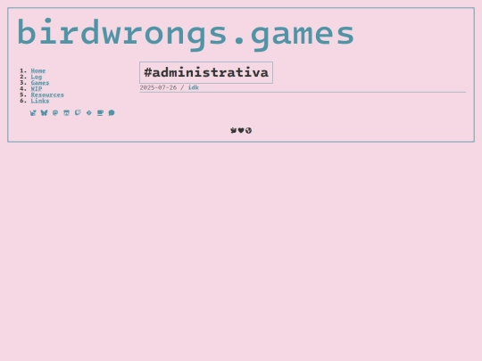 log/tags/administrativa screenshot