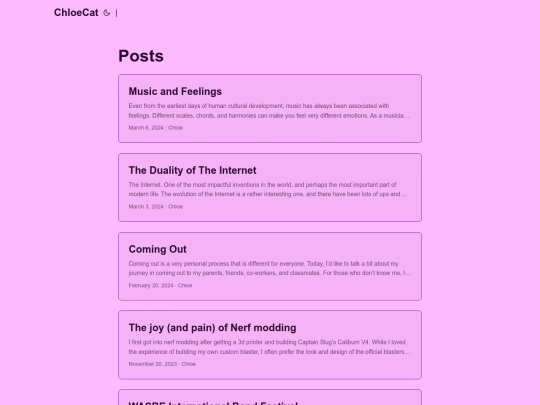 posts screenshot
