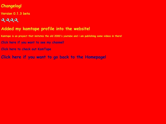 Changelog screenshot