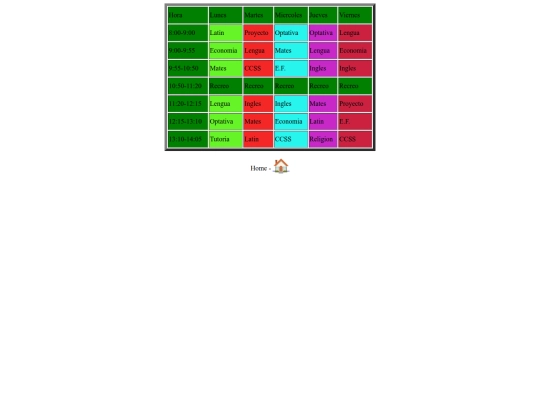 horario screenshot