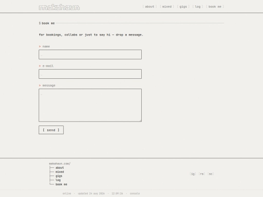 booking screenshot
