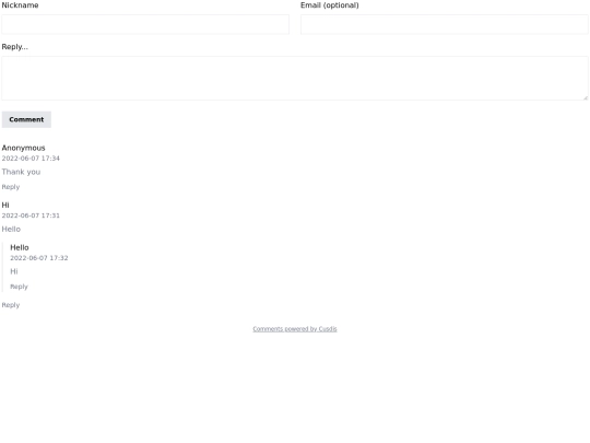 comment screenshot