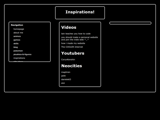 inspirations screenshot