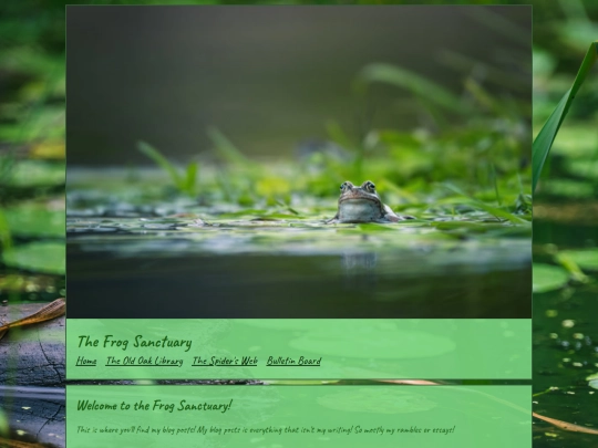 frogblog screenshot