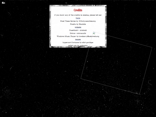 sitecredits screenshot