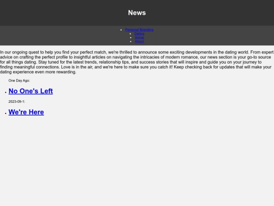 News screenshot