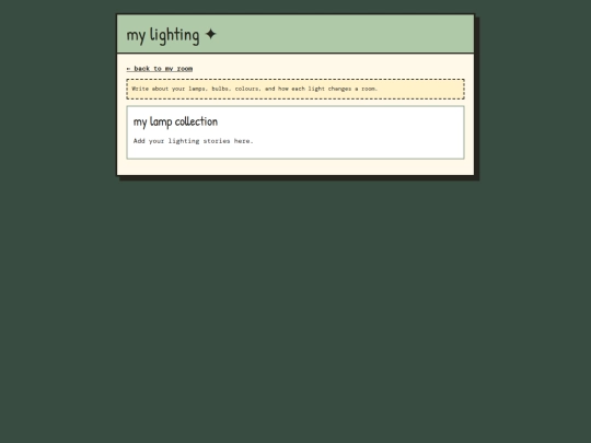 lighting screenshot