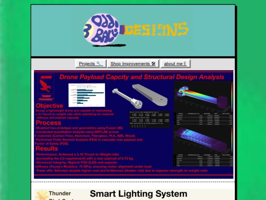 Project page screenshot