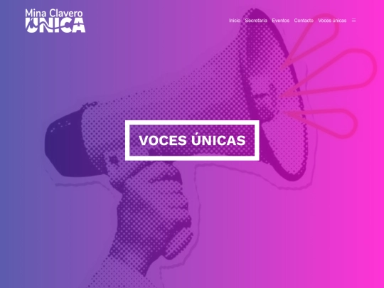 vocesUnicas screenshot