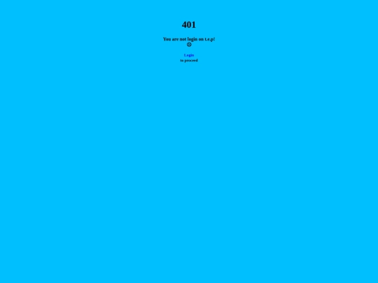 401/error screenshot