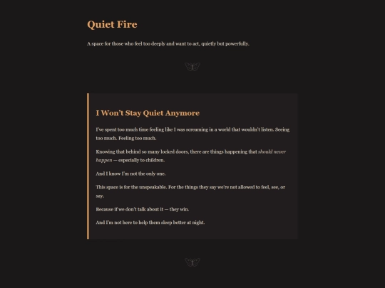 quiet_fire screenshot