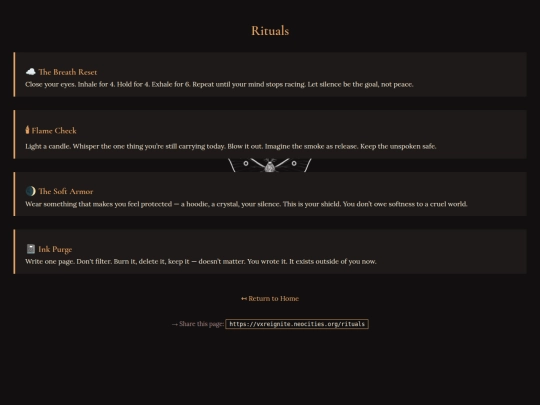 rituals screenshot