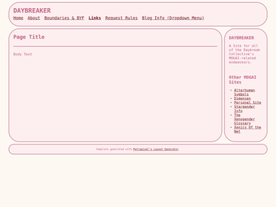 links screenshot