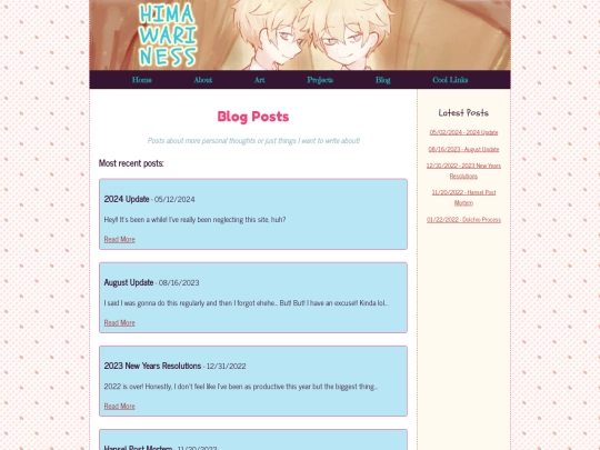 blog screenshot