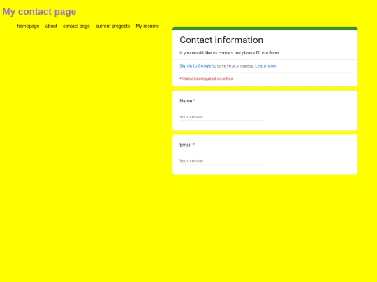 contact screenshot