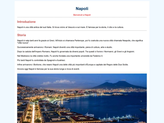 pagine/Napoli screenshot