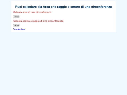 pagine/circonferenza screenshot