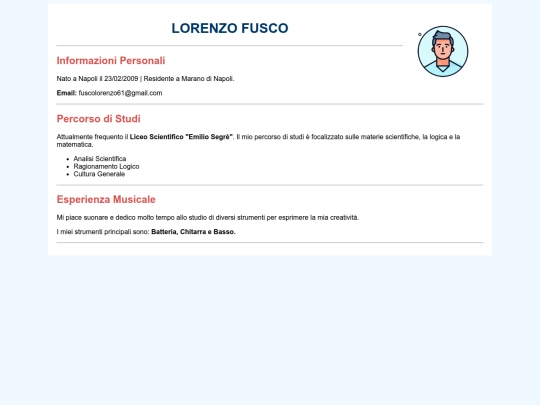 pagine/curriculumvitae screenshot
