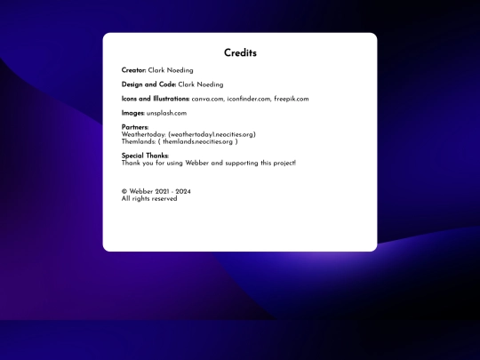 credits screenshot