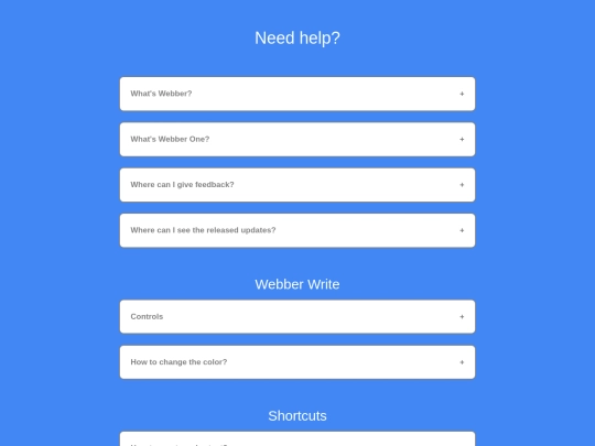 faq screenshot