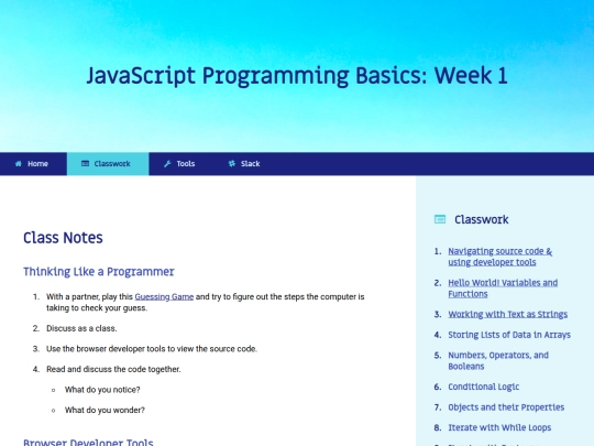 javascript/week1 screenshot