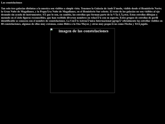 el universo/Las constelaciones screenshot