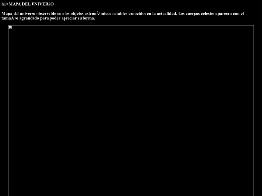el universo/mapa del universo screenshot