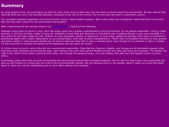 summary screenshot