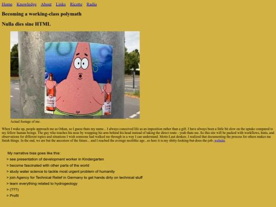 aboutme screenshot