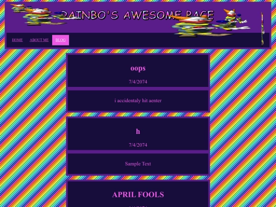 rainboblog screenshot