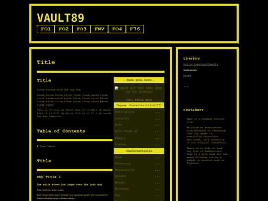 fonv/fnvtemplate screenshot