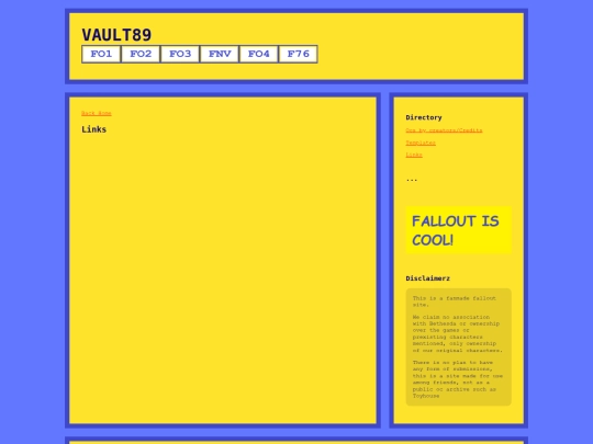 links screenshot