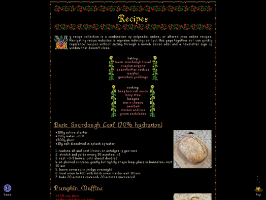 pages/recipes screenshot