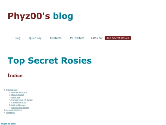 Paginas/TopSecretRosies screenshot