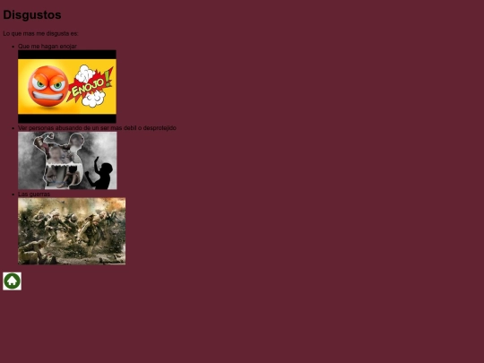 actividad 1/actividad 3/disgustos screenshot